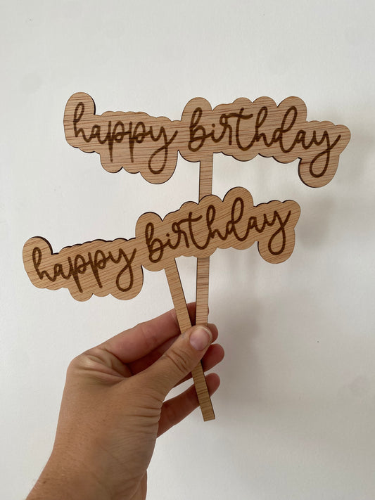 Happy Birthday Cake Topper