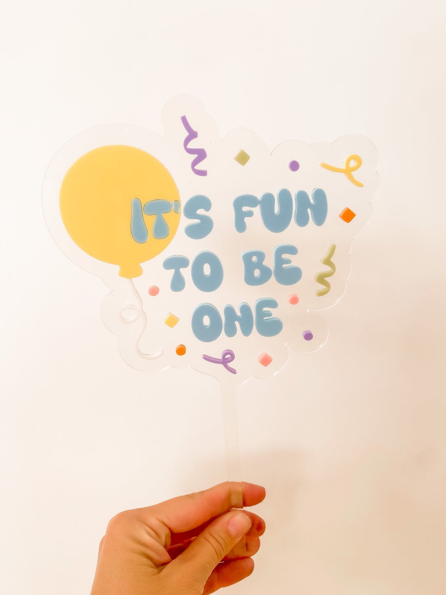 It’s Fun To Be One Birthday Cake Topper
