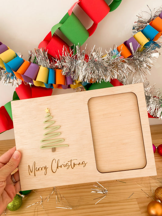 Merry Christmas Family Photo Frame