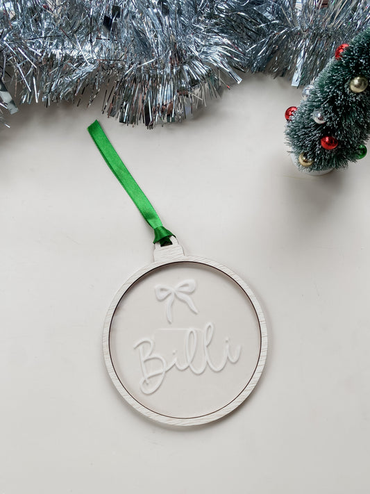 Christmas Bauble - Engraved Acrylic