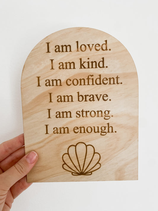 Affirmation Plaque