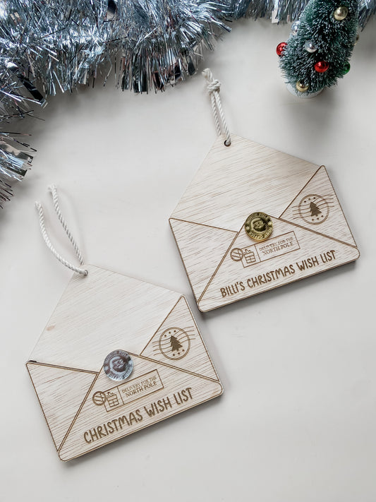 Letter to Santa Decoration - Christmas Wish List