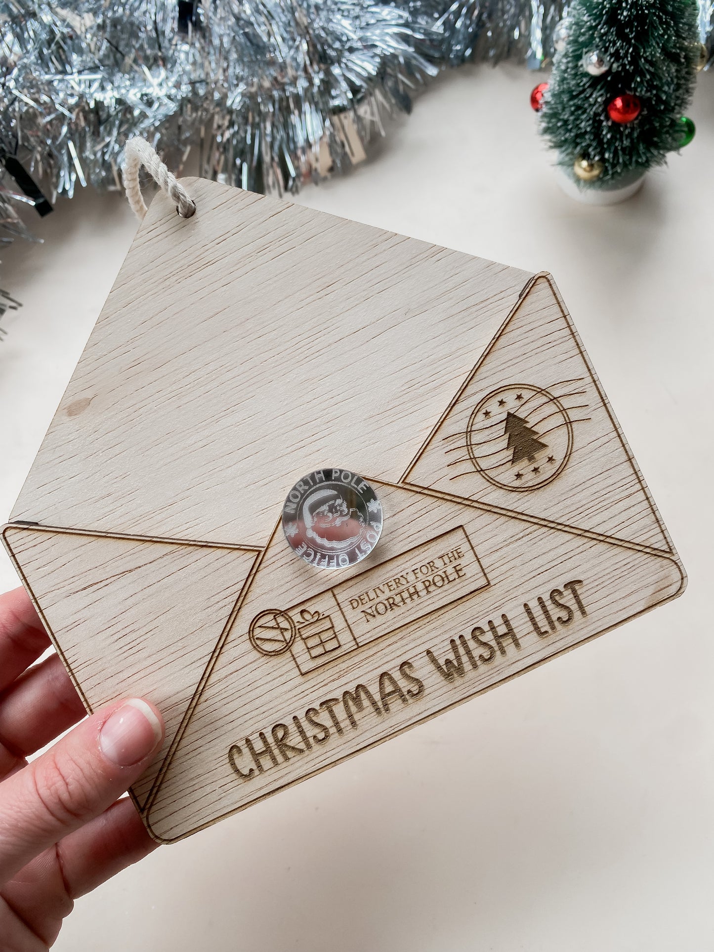 Letter to Santa Decoration - Christmas Wish List