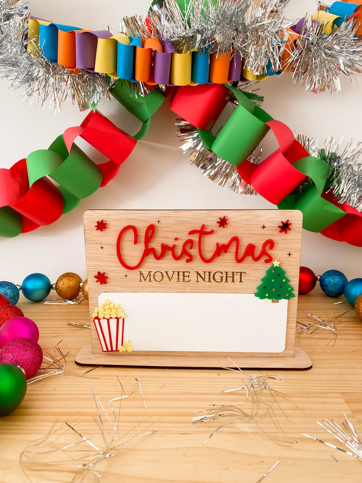 Christmas Movie Night Sign