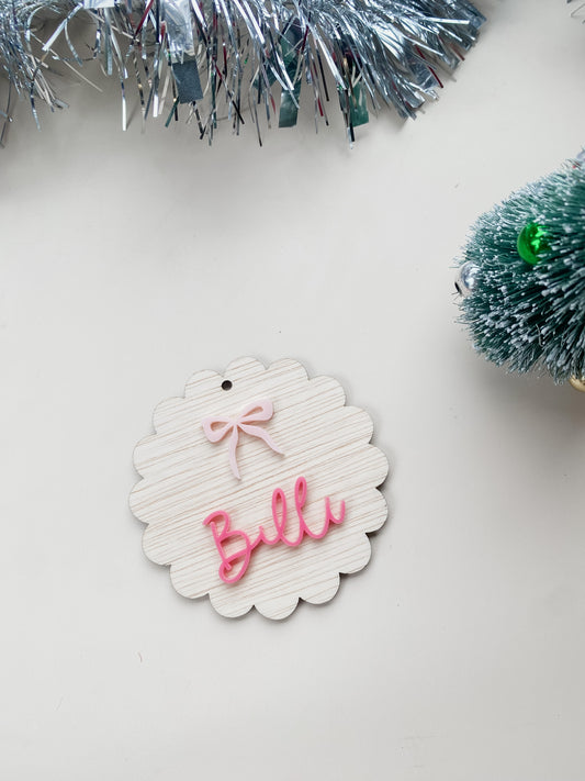 Christmas Bauble - ACRYLIC NAME