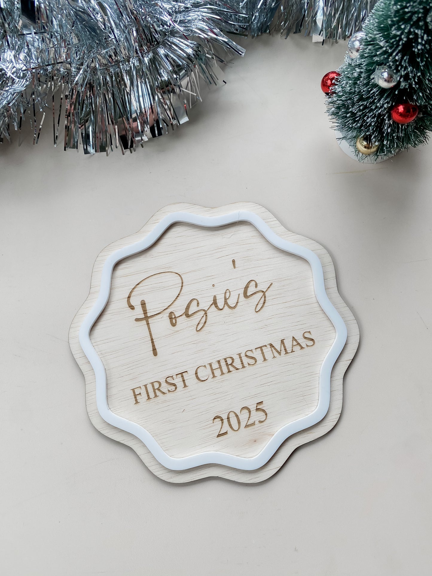 My First Christmas Sign - PERSONALISED