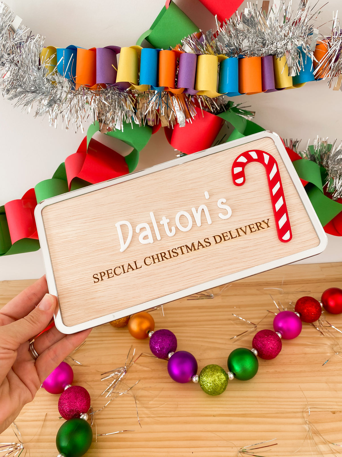 Special Christmas Delivery Crate Sign