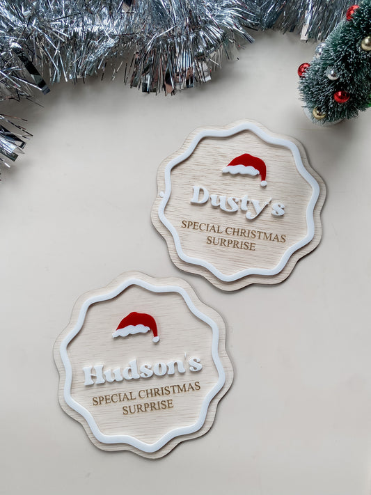 Christmas Crate Sign - Personalised