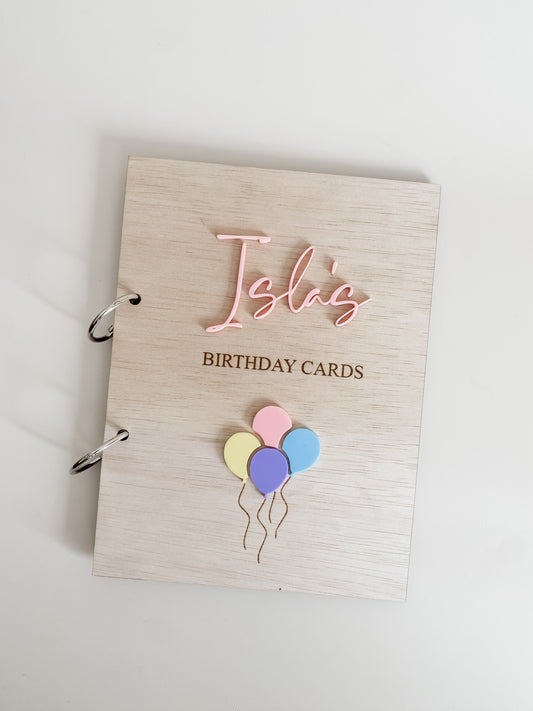 Personalised Birthday Card Keeper
