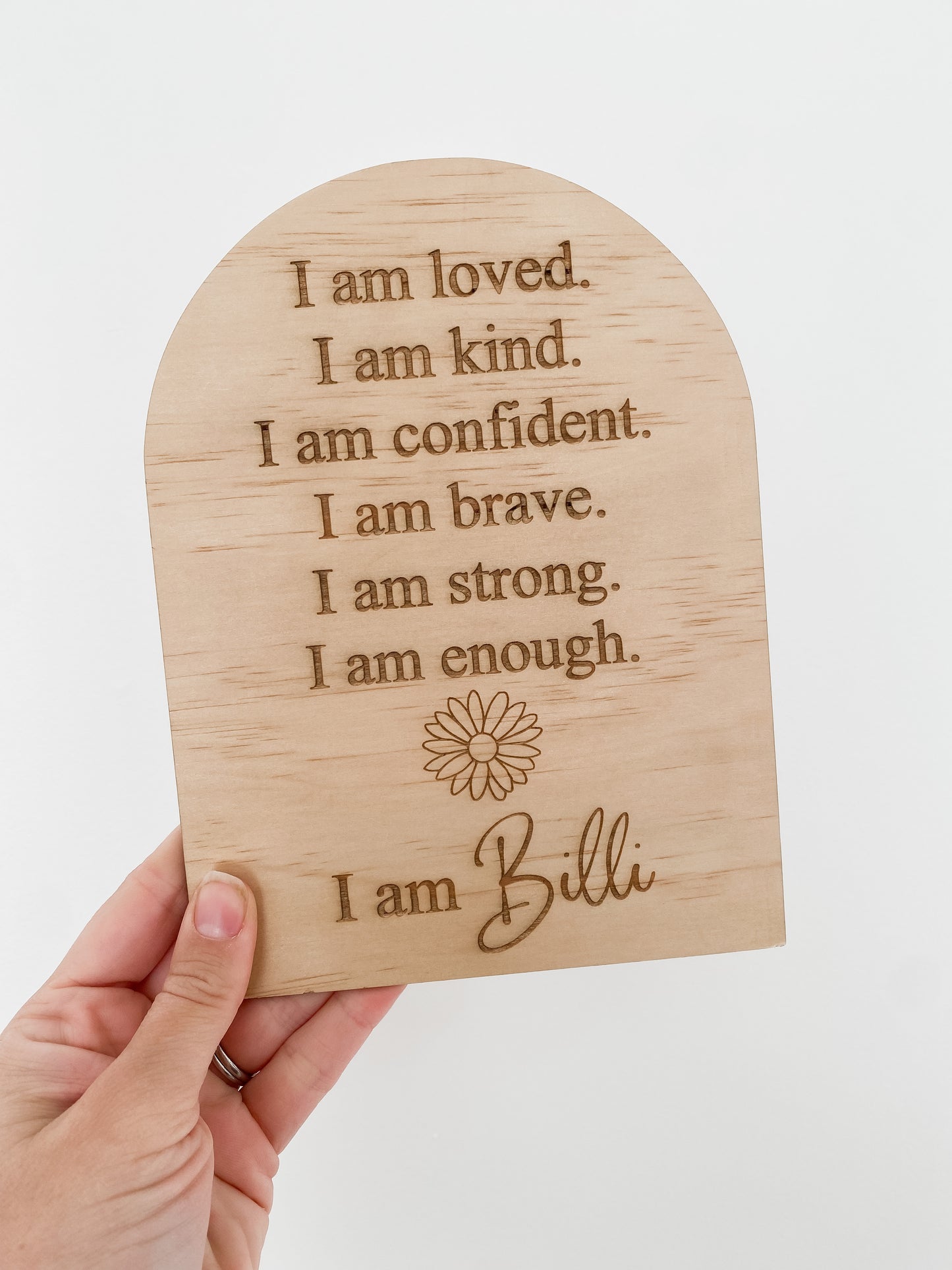 Personalised Affirmation Plaque