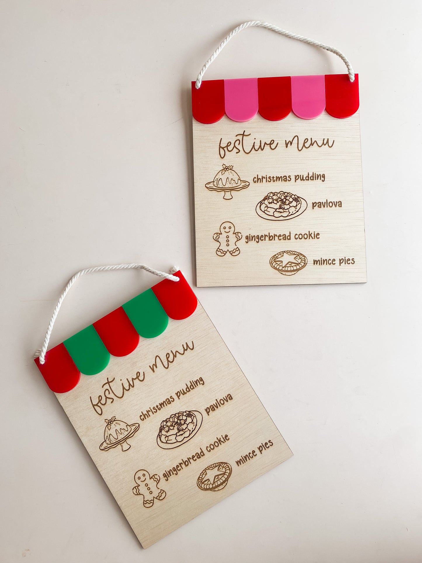 Festive Menu Play Sign