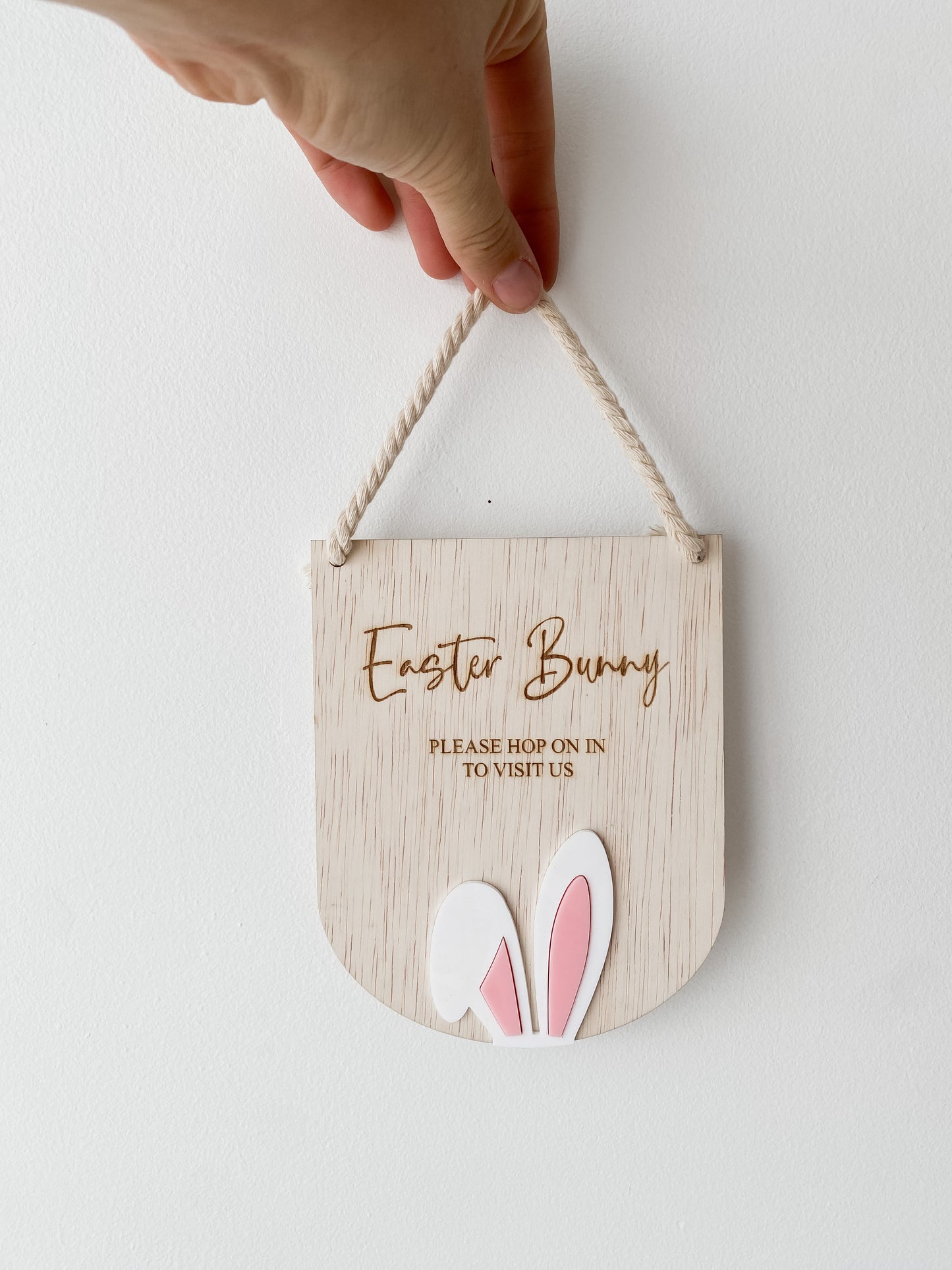 Easter Bunny Hop On In Sign