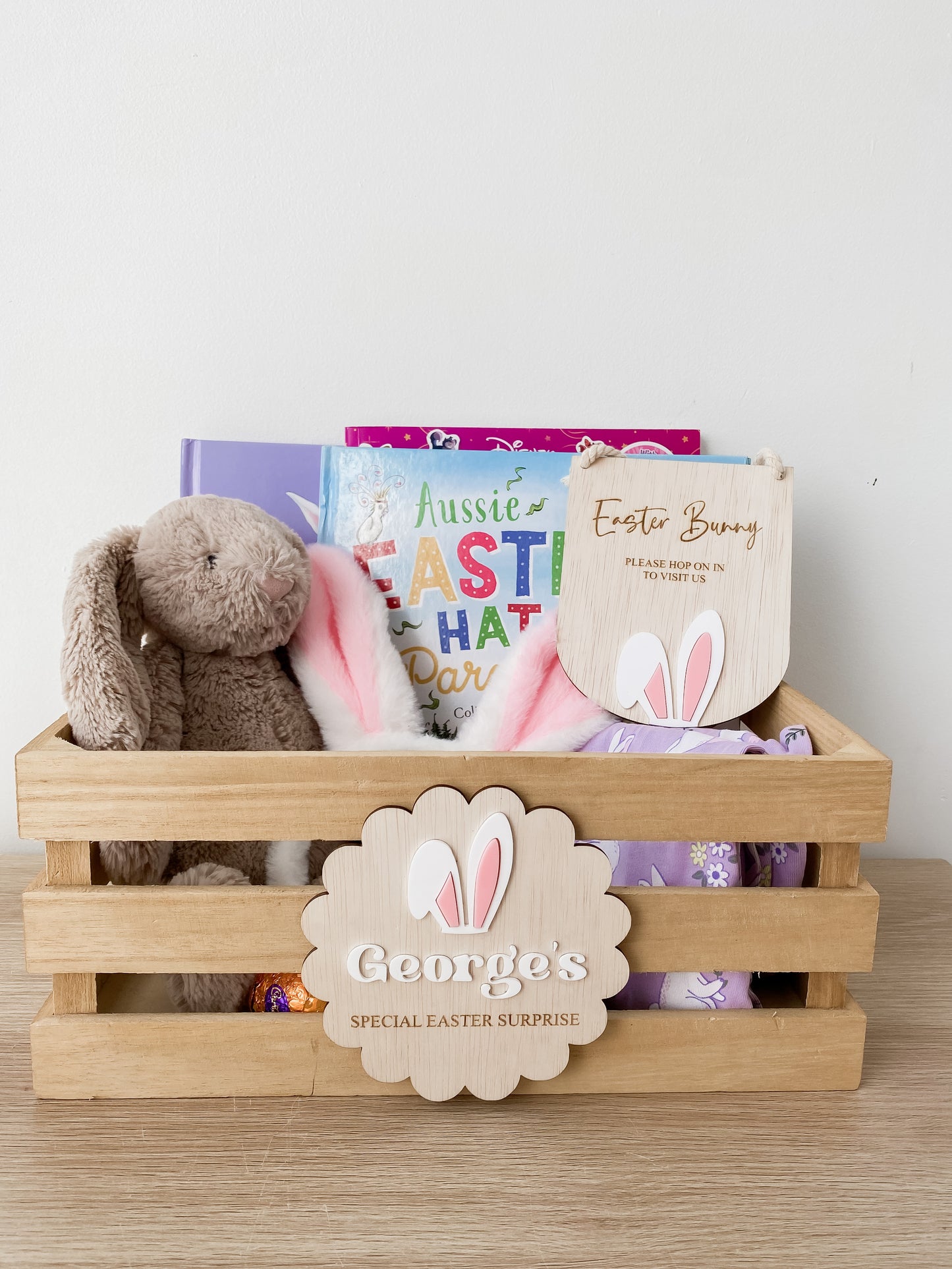 Easter Wooden Crate Sign