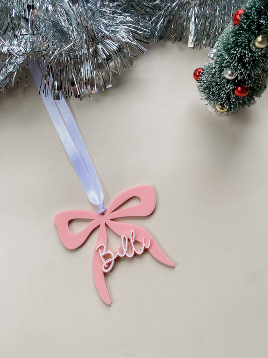 Decorative Bauble - Personalised Bow