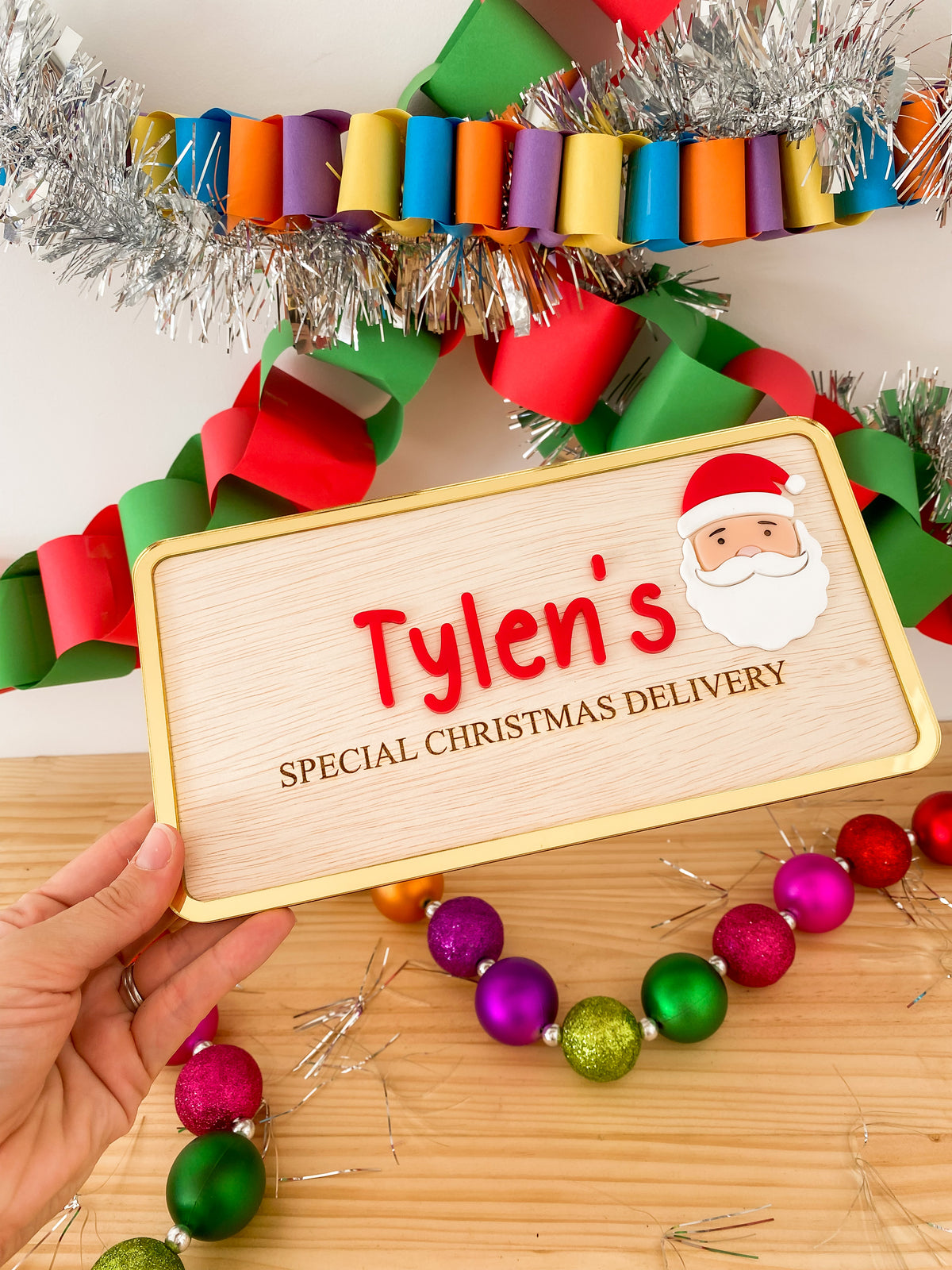 Special Christmas Delivery Crate Sign