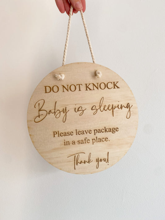 Do Not Knock - Baby Sleeping