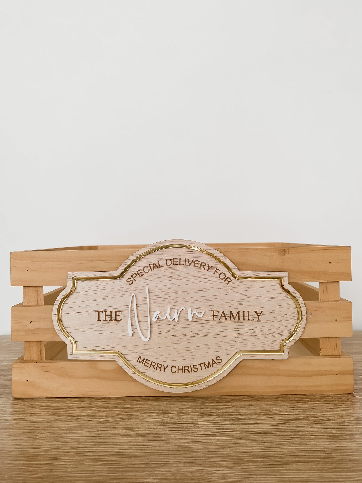 Christmas Crate Decorative Sign