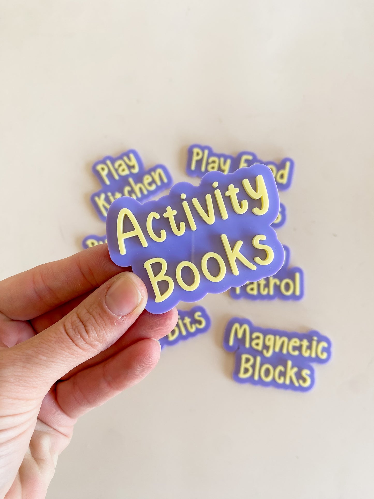 Custom Playroom Organisations Labels