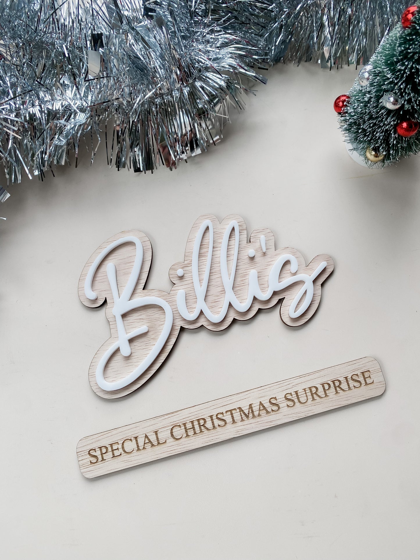 Christmas Crate Name Sign