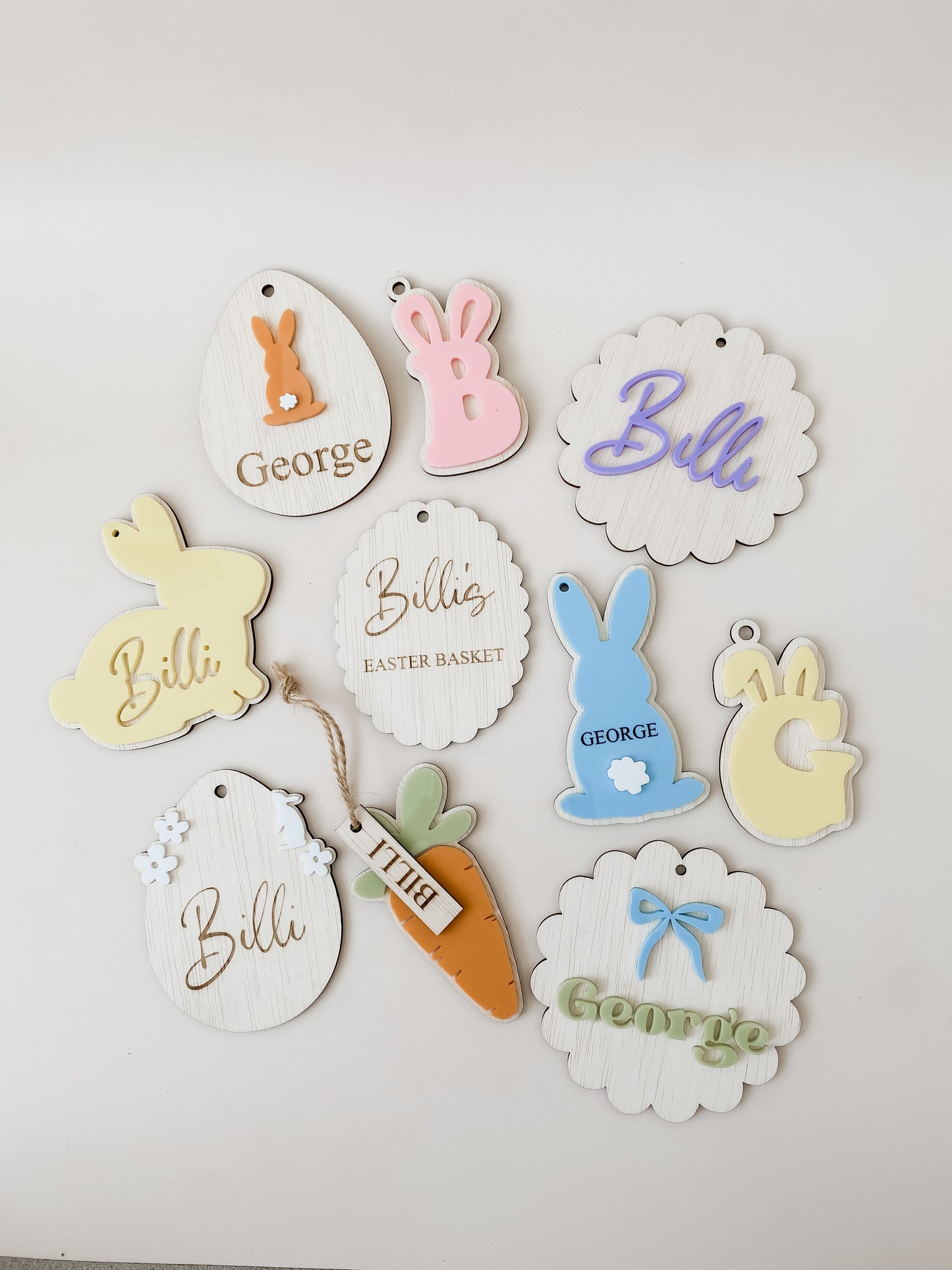 Easter Basket Name Tags - BUNNY