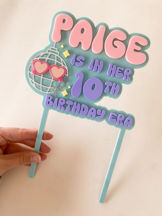 In My Birthday Era Personalised Cake Topper