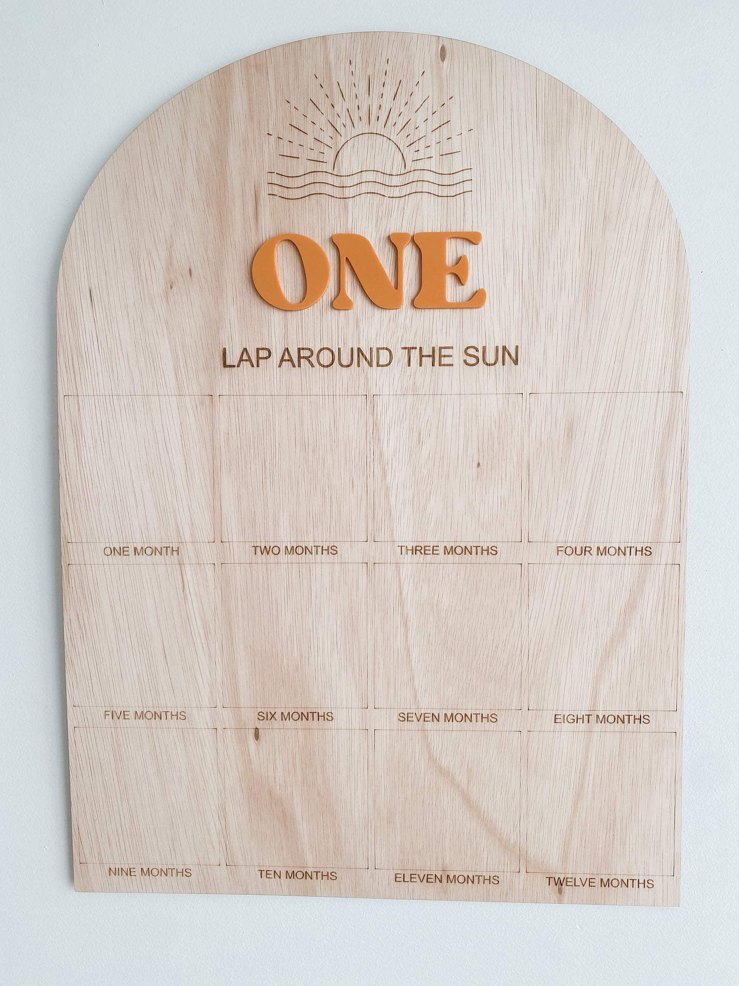 Photo Birthday Board - One Lap Around the Sun