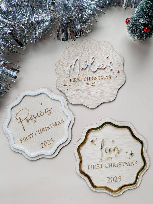 My First Christmas Sign - PERSONALISED