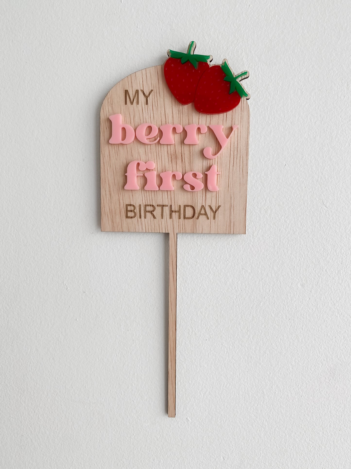 Photo Birthday Board - My Berry First Birthday