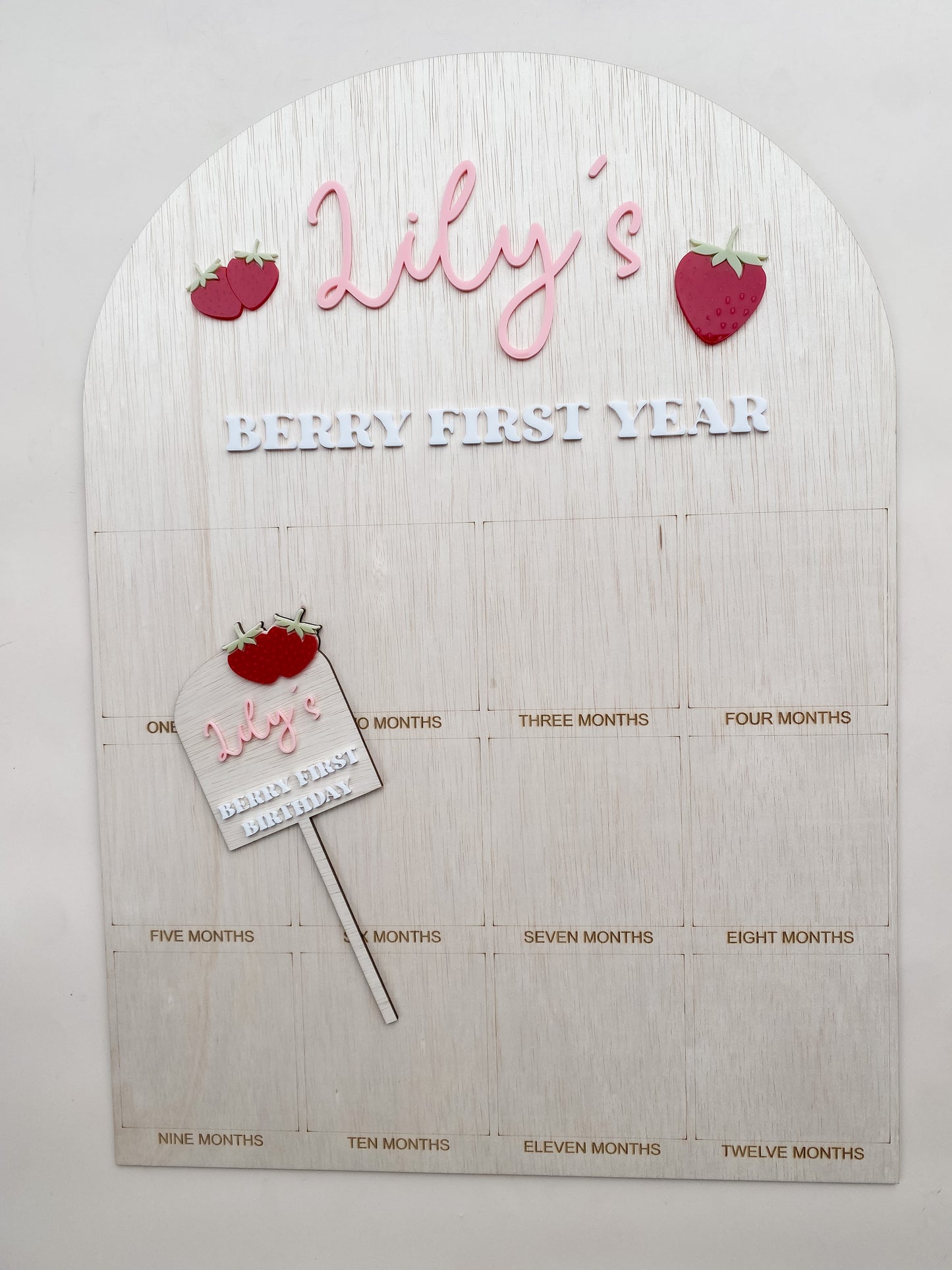 Personalised Photo Birthday Board - My Berry First Birthday