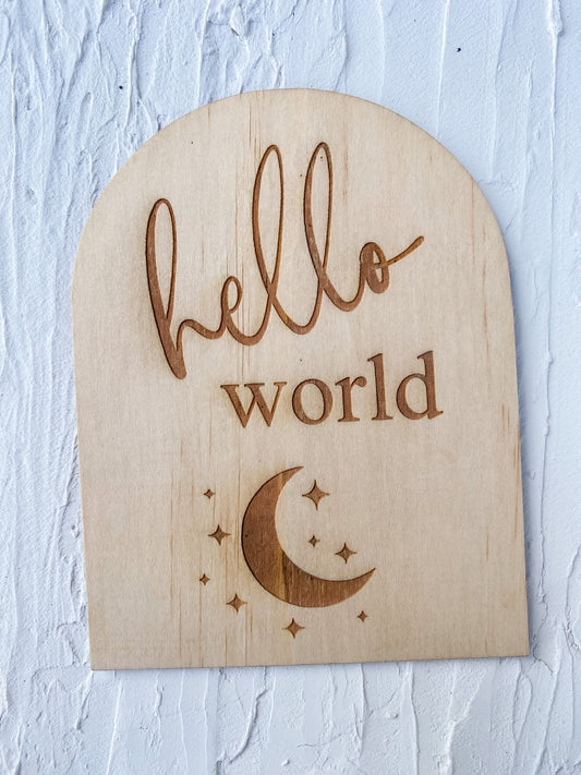 Hello world - moon