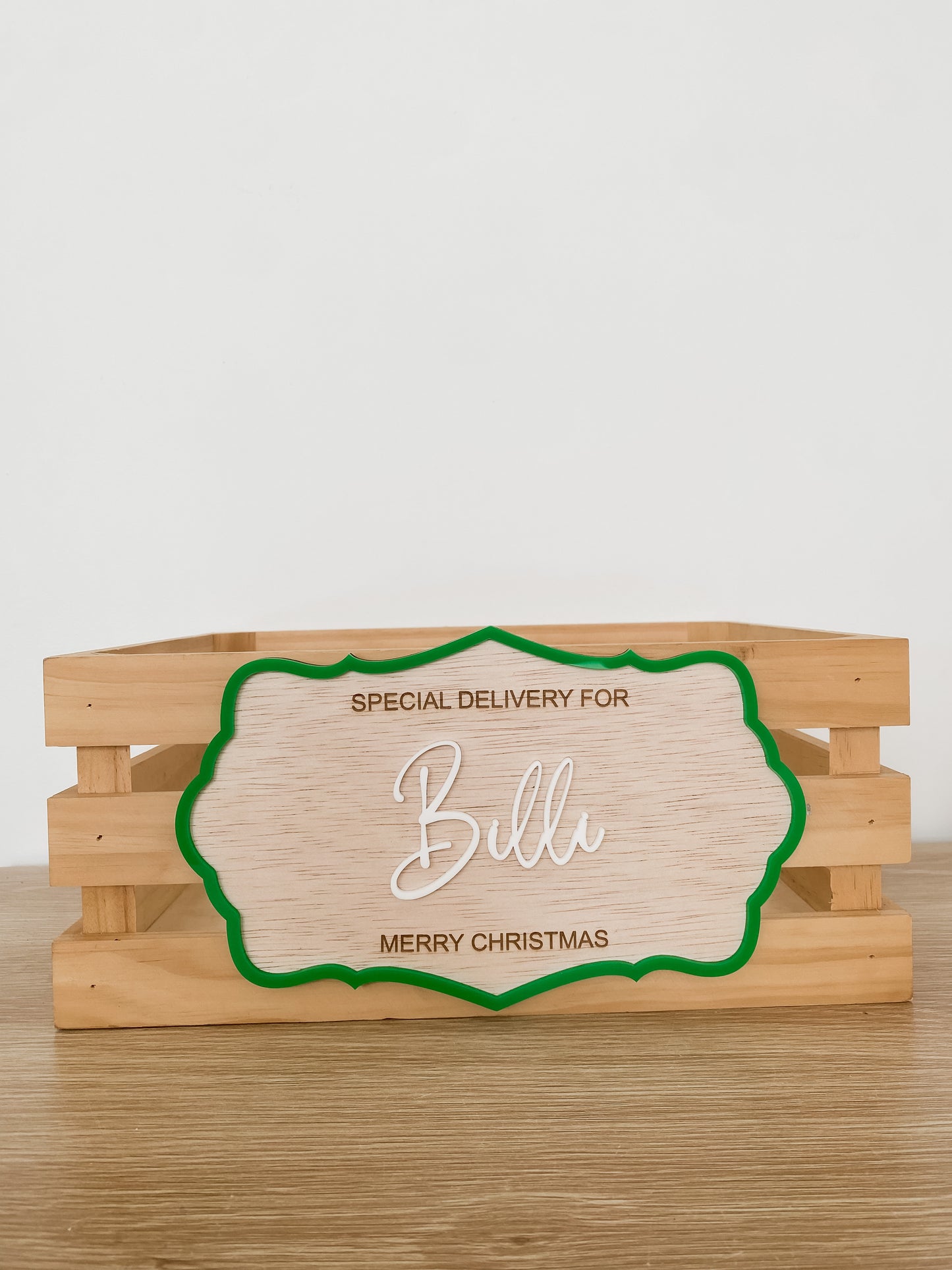 Christmas Crate Decorative Sign