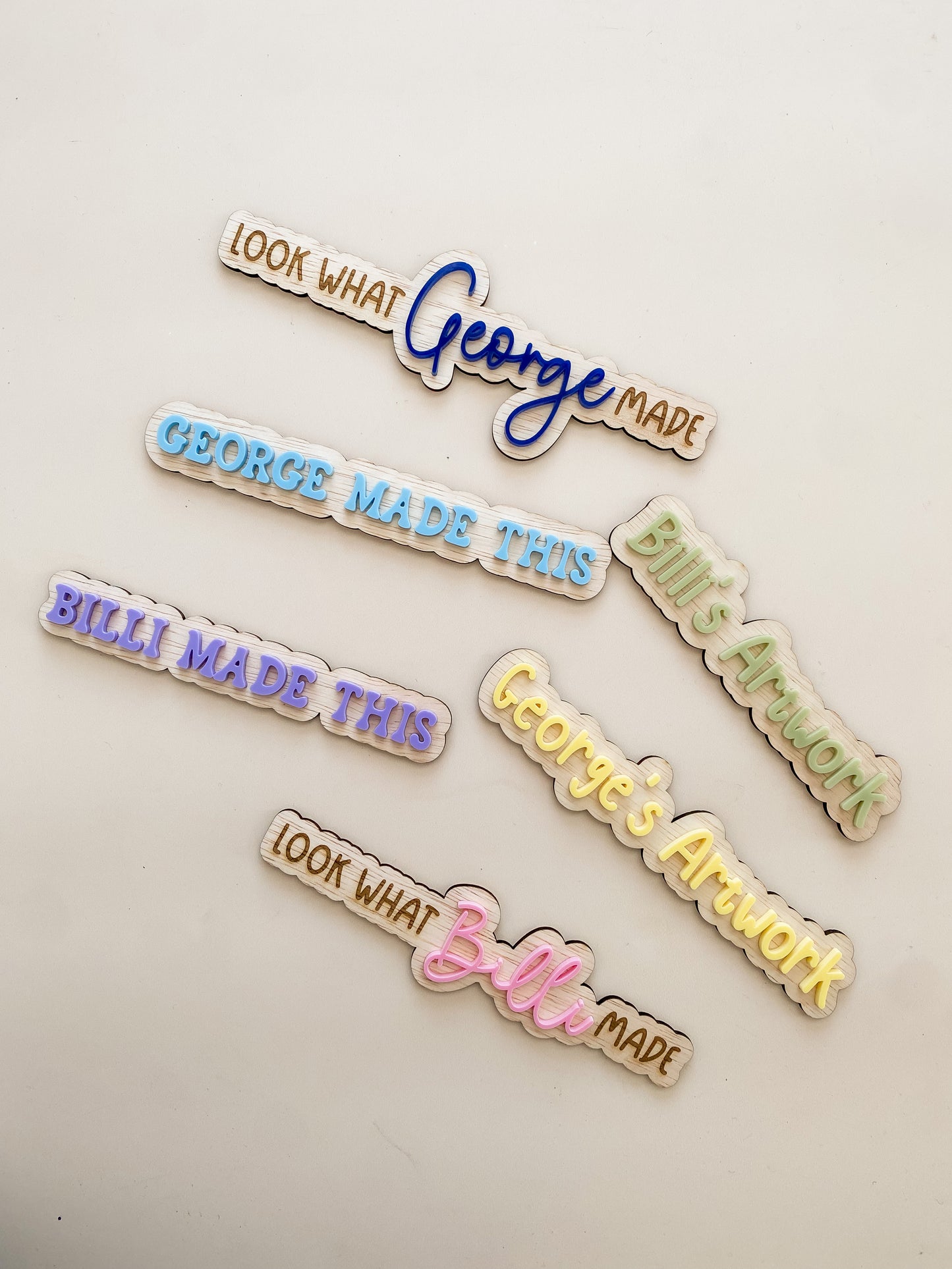 Personalised Art Display Signs