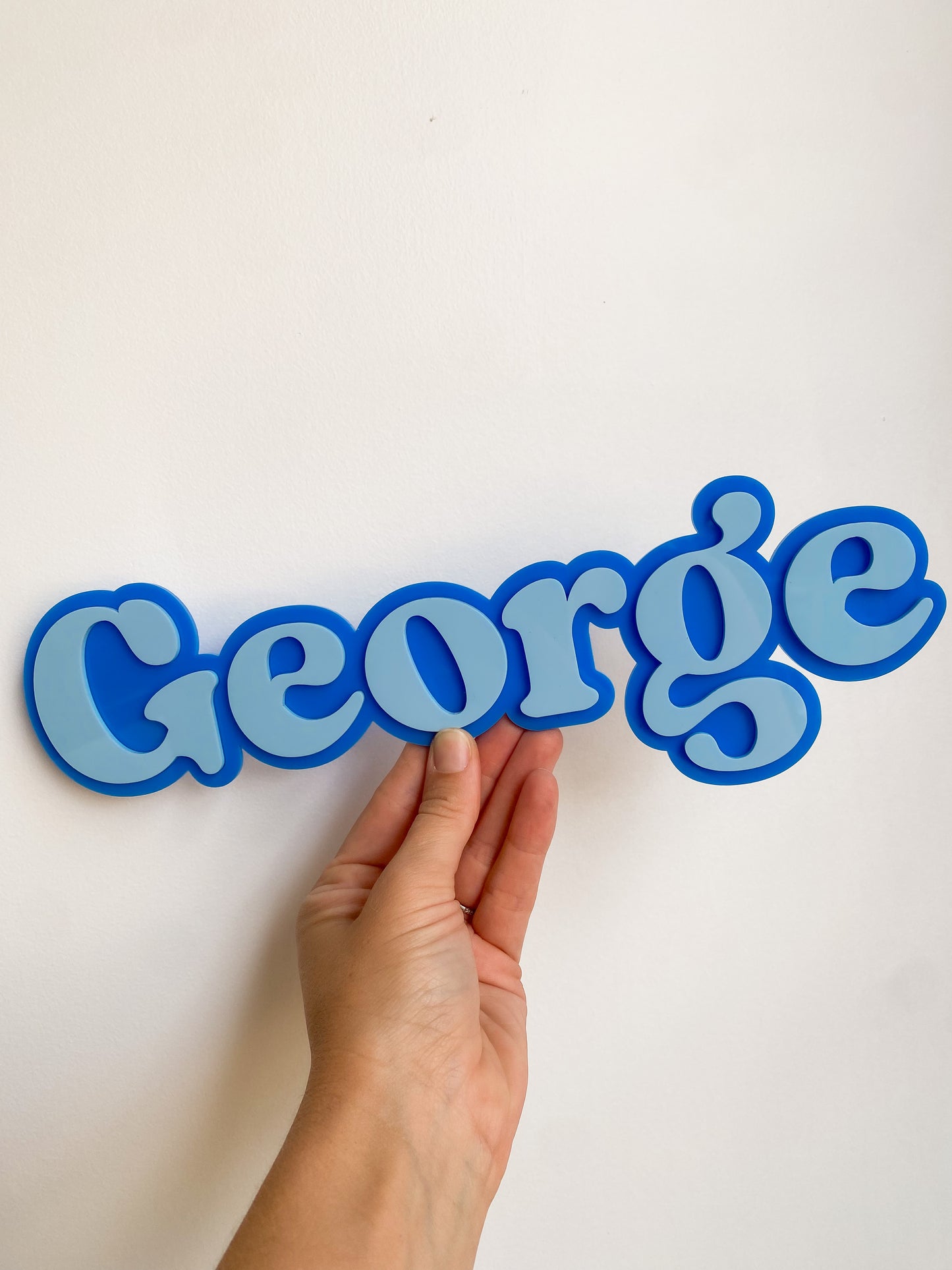Double Layer Custom Name Sign
