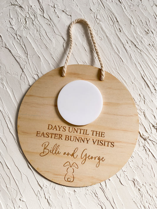 Easter Bunny Visit Countdown NO PERSONALISED